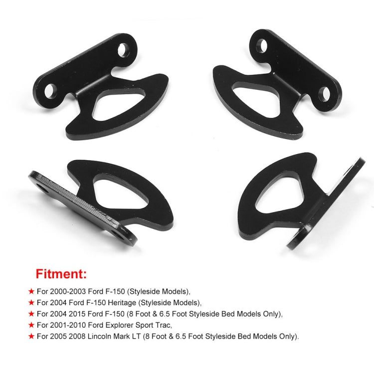 4 in 1 For Ford F-150 Truck Internal Tie Hook Mounting Bracket - Auto Fastener & Clips by PMC TechLife | Online Shopping South Africa | PMC TechLife | Buy Now Pay Later Mobicred