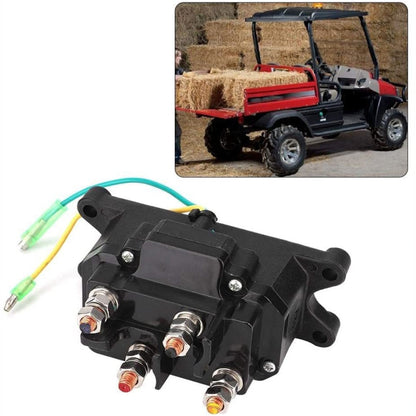 For UTV / Pickup Truck / ATV Electric Winch Relay Heavy Duty Solenoid Contactor with Rocker Arm & Switch - Relays by PMC Jewellery | Online Shopping South Africa | PMC Jewellery