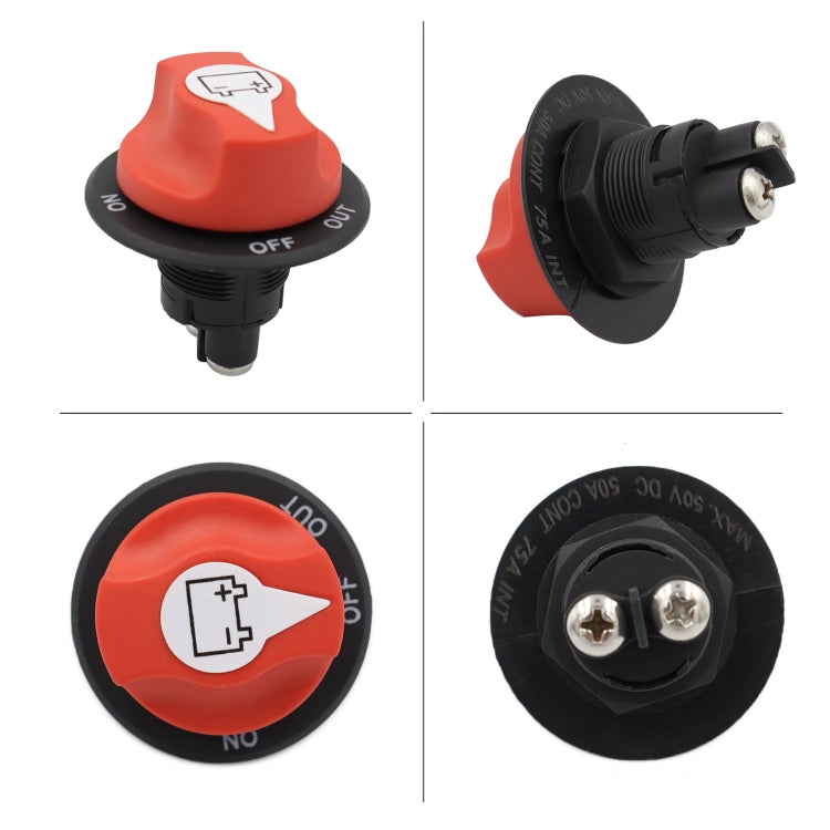 300A 6AWG Car Yacht Battery Selector Isolator Disconnect Rotary Switch Cut With Power Cord - Car Switches by PMC TechLife | Online Shopping South Africa | PMC TechLife | Buy Now Pay Later Mobicred