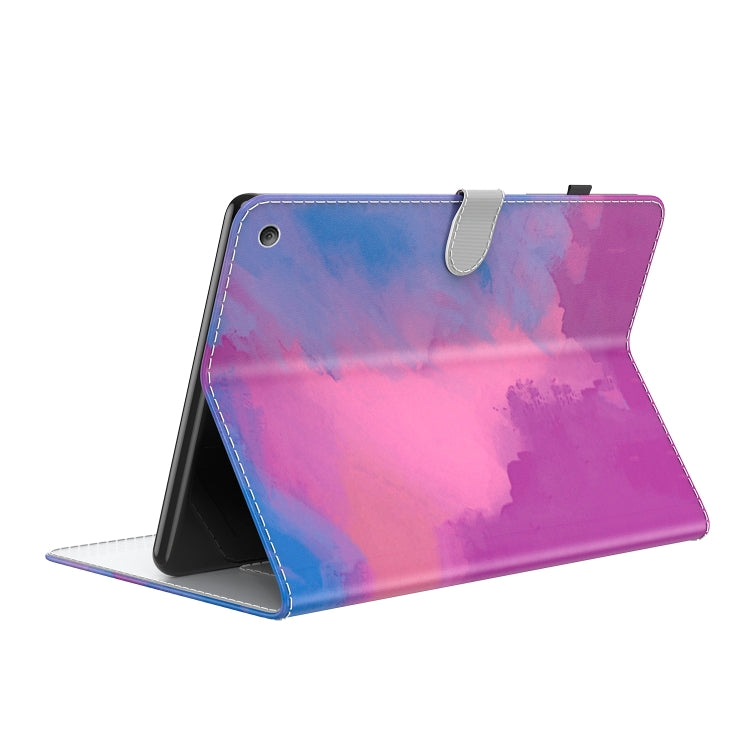 For Amazon Kindle Fire 7 2022 Watercolor Pattern Flip Leather Tablet Case(Purple Red) - Amazon by PMC TechLife | Online Shopping South Africa | PMC TechLife | Buy Now Pay Later Mobicred