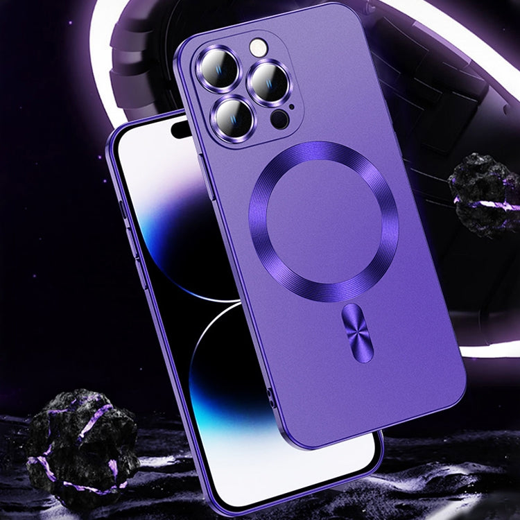 For iPhone 13 Liquid Lens Protector Magsafe Phone Case(Dark Purple) - free shipping - PMC TechLife - Order now!