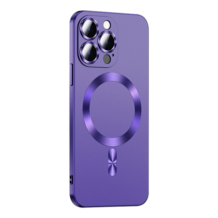For iPhone 13 Pro Liquid Lens Protector Magsafe Phone Case(Dark Purple) - free shipping - PMC TechLife - Order now!
