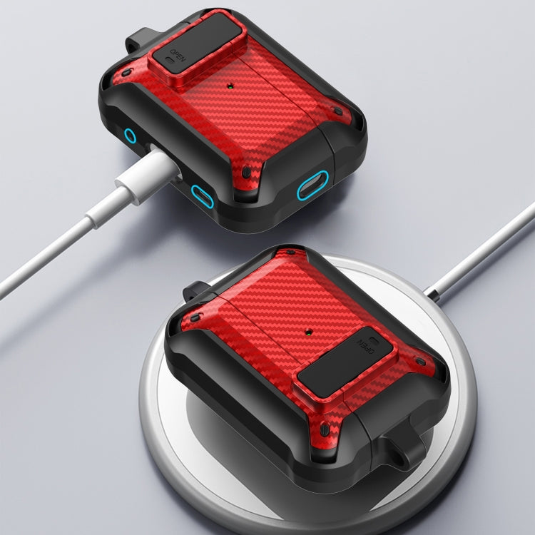 For AirPods Pro 2 Bumblebee Carbon Fiber Earphone Protective Case(Black Yellow) - For AirPods Pro 2 by PMC Jewellery | Online Shopping South Africa | PMC Jewellery | Buy Now Pay Later Mobicred