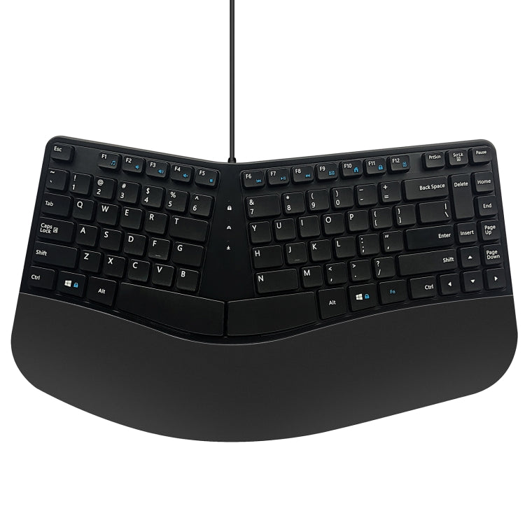 390B 87-key Ergonomic Split Wired Keyboard - Wired Keyboard by PMC Jewellery | Online Shopping South Africa | PMC Jewellery | Buy Now Pay Later Mobicred