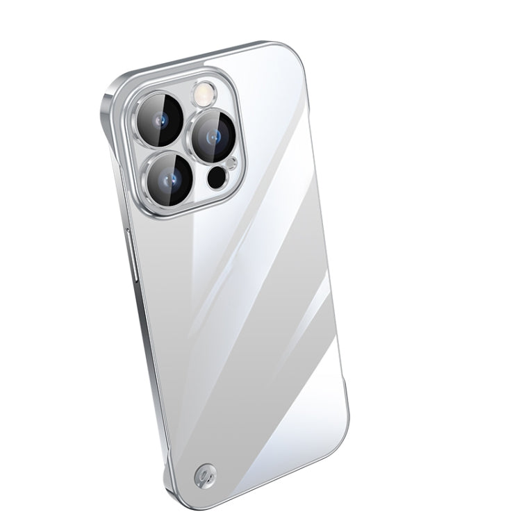 For iPhone 12 Pro Max Electroplating Frameless Clear PC Phone Case(Silver) - free shipping - PMC Jewellery - Order now!