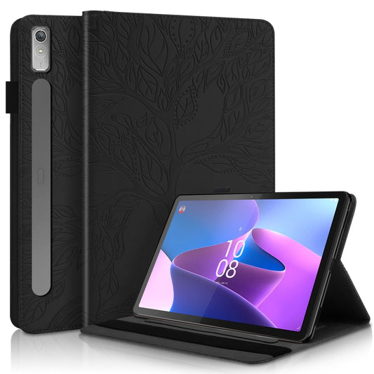 For Lenovo Tab P11 Pro Gen 2 Life Tree Series Horizontal Flip Leather Case with Holder(Black) - Lenovo by PMC Jewellery | Online Shopping South Africa | PMC Jewellery | Buy Now Pay Later Mobicred