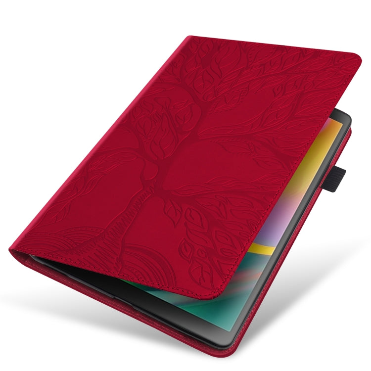 For Lenovo Tab P11 Pro Gen 2 Life Tree Series Horizontal Flip Leather Case with Holder(Red) - Lenovo by PMC TechLife | Online Shopping South Africa | PMC TechLife | Buy Now Pay Later Mobicred