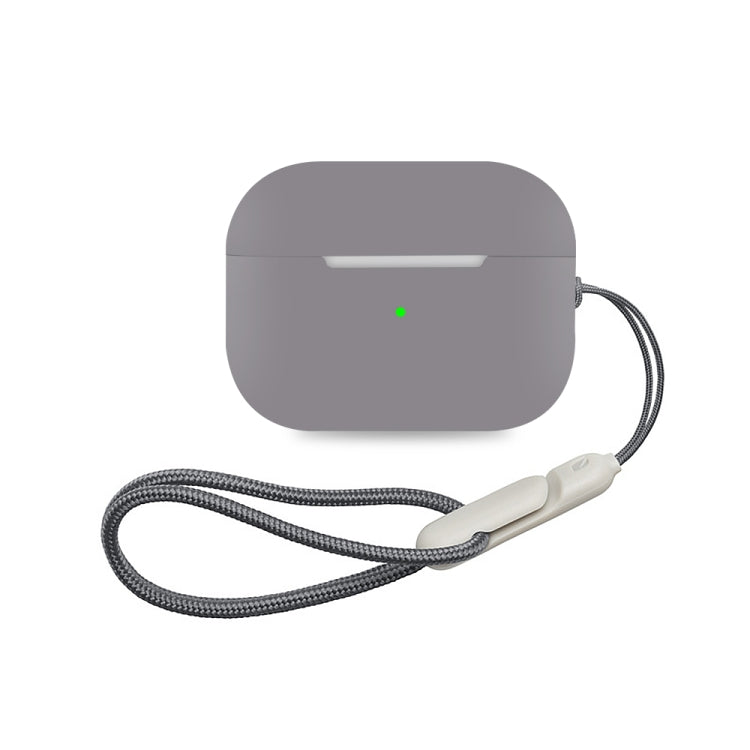 For AirPods Pro 2 Earphone Silicone Protective Case(Grey) - For AirPods Pro 2 by PMC Jewellery | Online Shopping South Africa | PMC Jewellery | Buy Now Pay Later Mobicred