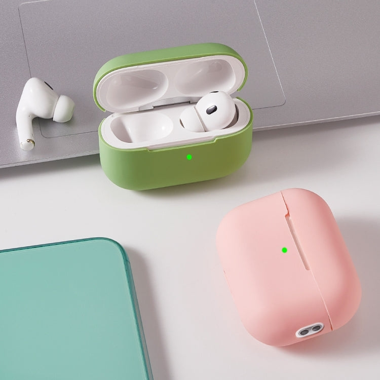 For AirPods Pro 2 Earphone Silicone Protective Case(Dark Green) - For AirPods Pro 2 by PMC Jewellery | Online Shopping South Africa | PMC Jewellery | Buy Now Pay Later Mobicred