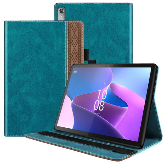 For Lenovo Tab P11 Pro Gen 2 Splicing Series Tablet PC Leather Case(Dark Green) - Lenovo by PMC Jewellery | Online Shopping South Africa | PMC Jewellery | Buy Now Pay Later Mobicred