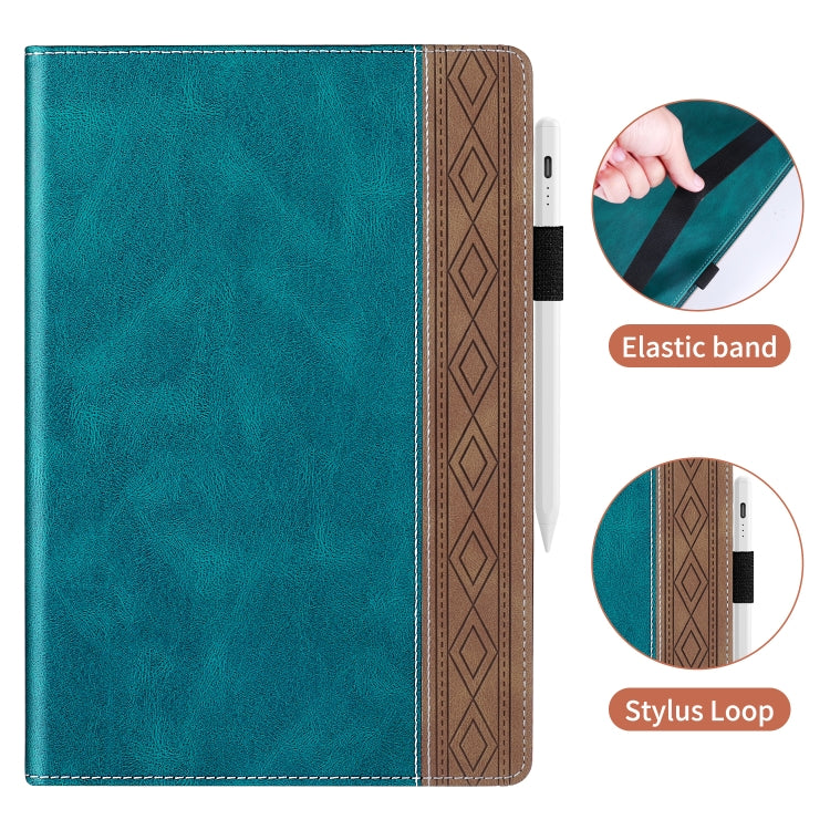 For Lenovo Tab P11 Pro Gen 2 Splicing Series Tablet PC Leather Case(Dark Green) - Lenovo by PMC TechLife | Online Shopping South Africa | PMC TechLife | Buy Now Pay Later Mobicred