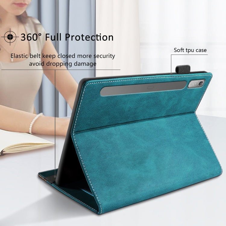 For Lenovo Tab P11 Pro Gen 2 Splicing Series Tablet PC Leather Case(Dark Green) - Lenovo by PMC TechLife | Online Shopping South Africa | PMC TechLife | Buy Now Pay Later Mobicred