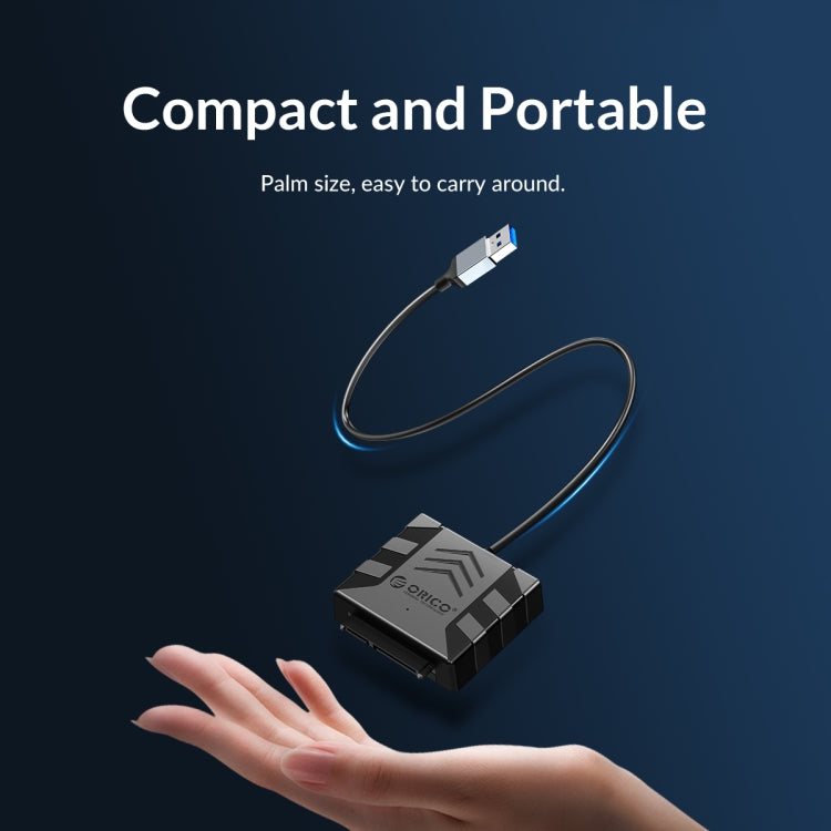 ORICO UTS1 USB 3.0 2.5-inch SATA HDD Adapter with 12V 2A Power Adapter, Cable Length:0.5m(US Plug) - USB to IDE / SATA by ORICO | Online Shopping South Africa | PMC Jewellery | Buy Now Pay Later Mobicred