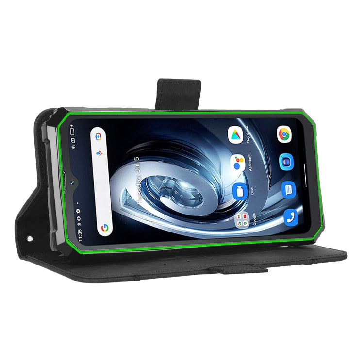 For Blackview BV7100 Skin Feel Calf Texture Card Slots Leather Phone Case(Black) - More Brand by PMC TechLife | Online Shopping South Africa | PMC TechLife | Buy Now Pay Later Mobicred