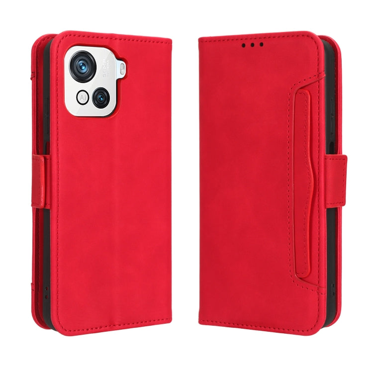 For Blackview OSCAL C80 Skin Feel Calf Texture Card Slots Leather Phone Case(Red) - More Brand by PMC Jewellery | Online Shopping South Africa | PMC Jewellery | Buy Now Pay Later Mobicred