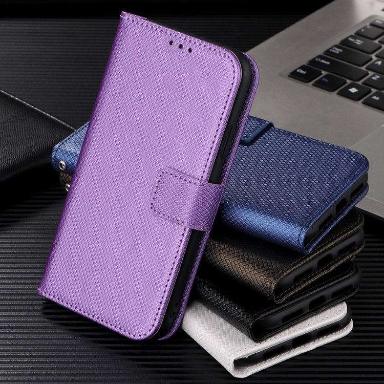 For Blackview BV7100 Diamond Texture Leather Phone Case(White) - More Brand by PMC TechLife | Online Shopping South Africa | PMC TechLife | Buy Now Pay Later Mobicred