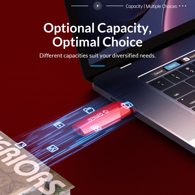ORCIO USB2.0 U Disk Drive, Read: 10MB/s, Write: 3MB/s, Memory:8G(Red) - USB Flash Drives by ORICO | Online Shopping South Africa | PMC TechLife | Buy Now Pay Later Mobicred