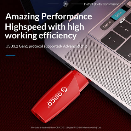 ORCIO USB3.0 U Disk Drive, Read: 260MB/s, Write: 15MB/s, Memory:128GB, Port:USB-A(Red) - USB Flash Drives by ORICO | Online Shopping South Africa | PMC Jewellery | Buy Now Pay Later Mobicred