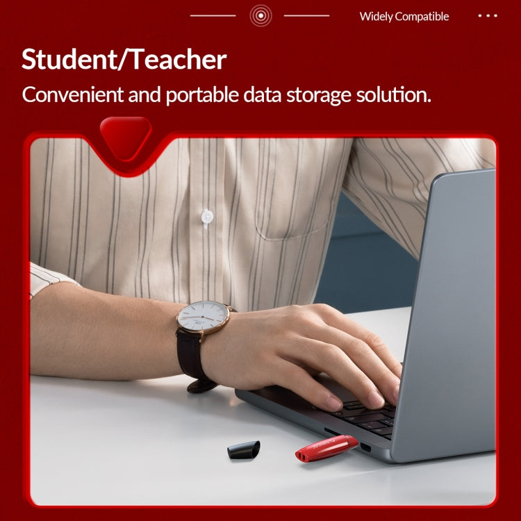 ORCIO USB3.0 U Disk Drive, Read: 260MB/s, Write: 15MB/s, Memory:256GB, Port:USB-A(Red) - free shipping - PMC Jewellery - Order now!