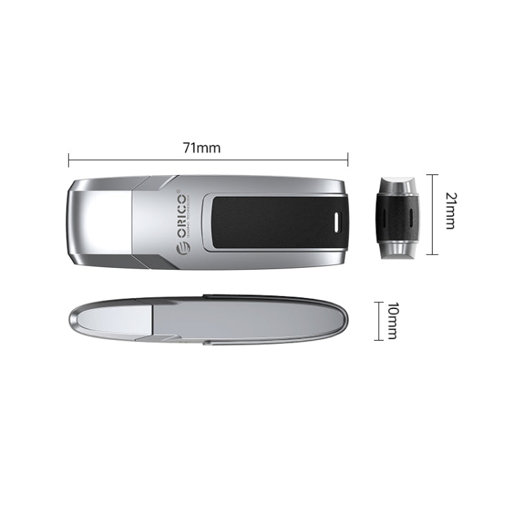 ORICO USB Flash Drive, Read: 100MB/s, Write: 50MB/s, Memory:32GB, Port:USB-A(Silver) - USB Flash Drives by ORICO | Online Shopping South Africa | PMC Jewellery | Buy Now Pay Later Mobicred