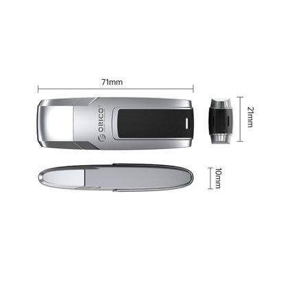 ORICO USB Flash Drive, Read: 100MB/s, Write: 50MB/s, Memory:64GB, Port:USB-A(Silver) - USB Flash Drives by ORICO | Online Shopping South Africa | PMC Jewellery | Buy Now Pay Later Mobicred