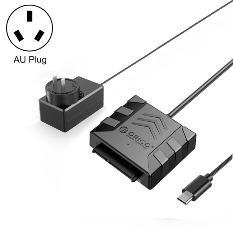 ORICO UTS1 Type-C / USB-C USB 3.0 2.5-inch SATA HDD Adapter with 12V 2A Power Adapter, Cable Length:0.3m(AU Plug) - free shipping - PMC Jewellery - Order now!