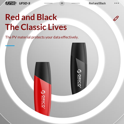 ORICO UFS Flash Drive, Read: 450MB/s, Write: 350MB/s, Memory:128GB, Port:USB-A(Black) - USB Flash Drives by ORICO | Online Shopping South Africa | PMC Jewellery | Buy Now Pay Later Mobicred