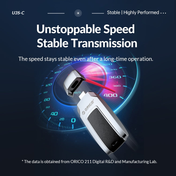 ORICO USB Flash Drive, Read: 260MB/s, Write: 70MB/s, Memory:32GB, Port:USB-A(Silver) - USB Flash Drives by ORICO | Online Shopping South Africa | PMC Jewellery | Buy Now Pay Later Mobicred