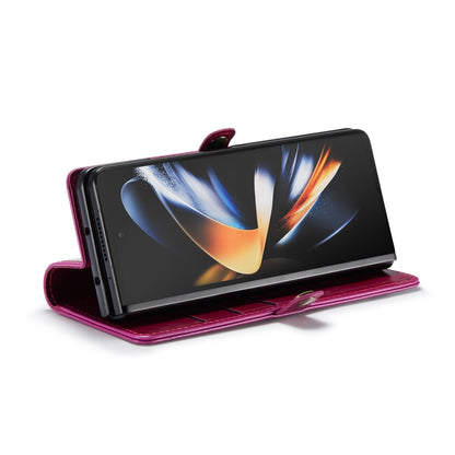 For Samsung Galaxy Z Fold4 CaseMe 003 Crazy Horse Texture Leather Phone Case(Red) - Galaxy Z Fold4 5G Cases by CaseMe | Online Shopping South Africa | PMC Jewellery | Buy Now Pay Later Mobicred