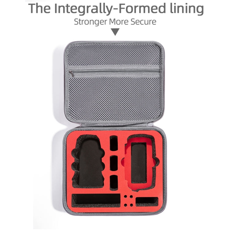 For DJI Mini SE Shockproof Carrying Hard Case Storage Bag, Size: 26 x 23 x 11cm(Grey + Red Liner) - Backpacks & Bags by PMC Jewellery | Online Shopping South Africa | PMC Jewellery | Buy Now Pay Later Mobicred
