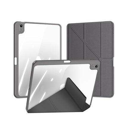 For iPad 10th Gen 10.9 2022 DUX DUCIS Magi Series Smart Leather Tablet Case(Grey) - iPad 10th Gen 10.9 Cases by DUX DUCIS | Online Shopping South Africa | PMC Jewellery | Buy Now Pay Later Mobicred