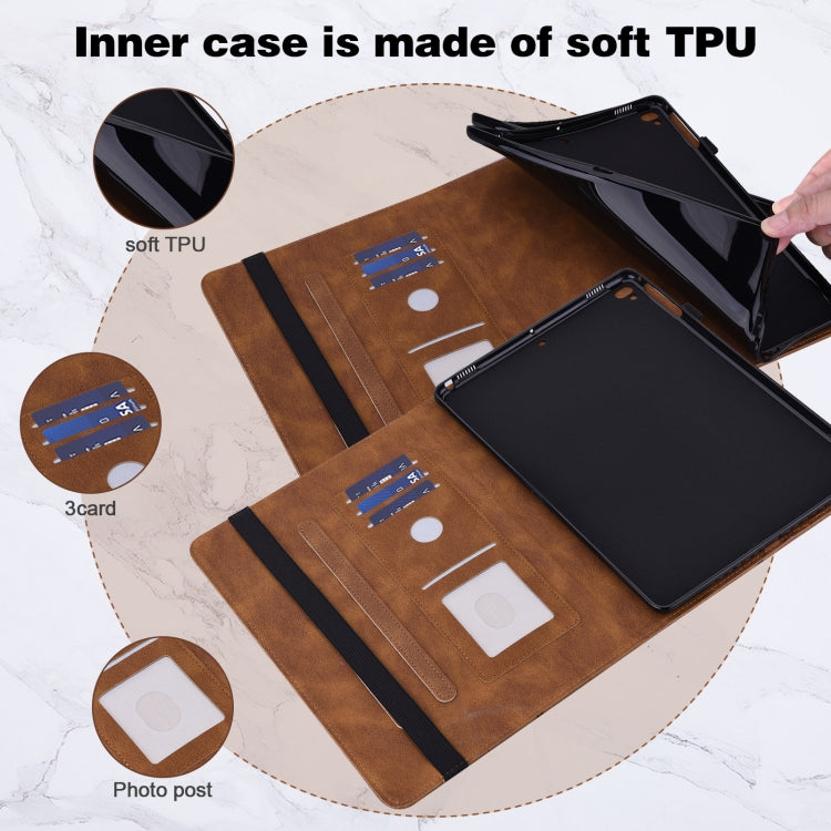 For Lenovo Tab M10 3rd Gen Embossed Butterfly Pattern Leather Tablet Case(Brown) - Lenovo by PMC TechLife | Online Shopping South Africa | PMC TechLife | Buy Now Pay Later Mobicred