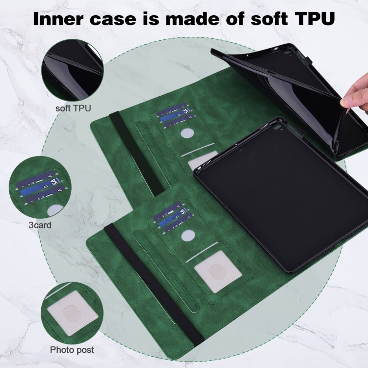 For Realme Pad X Embossed Butterfly Pattern Leather Tablet Case(Green) - Realme by PMC TechLife | Online Shopping South Africa | PMC TechLife | Buy Now Pay Later Mobicred