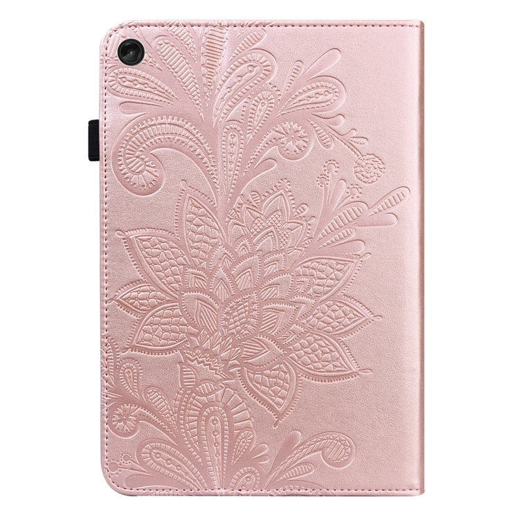 For Lenovo Tab M10 3rd Gen Lace Flower Embossing Pattern Leather Tablet Case(Pink) - Lenovo by PMC TechLife | Online Shopping South Africa | PMC TechLife | Buy Now Pay Later Mobicred