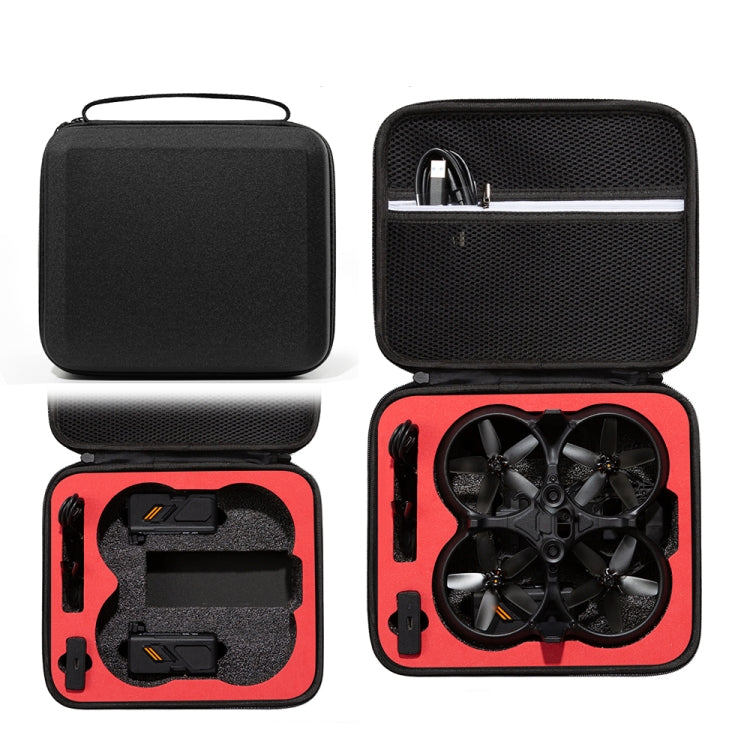 For DJI Avata Drone Body Square Shockproof Hard Case Carrying Storage Bag, Size: 28 x 23 x 10cm(Black + Red Liner) -  by PMC Jewellery | Online Shopping South Africa | PMC Jewellery | Buy Now Pay Later Mobicred