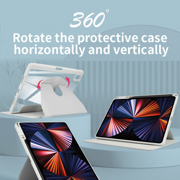 For OPPO Pad Air 10.3 2022 Acrylic 360 Degree Rotation Holder Tablet Leather Case(Black) - OPPO by PMC TechLife | Online Shopping South Africa | PMC TechLife | Buy Now Pay Later Mobicred
