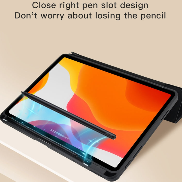 For Realme Pad Mini 8.7 Acrylic 2 in 1 Y-fold Smart Leather Tablet Case(Black) - free shipping - PMC TechLife - Order now!