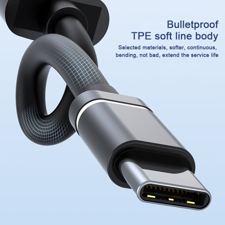 USB-C / Type-C to 3.5mm + 2USB + Type-C HUB Docking Station(Silver) - USB HUB by PMC TechLife | Online Shopping South Africa | PMC TechLife | Buy Now Pay Later Mobicred