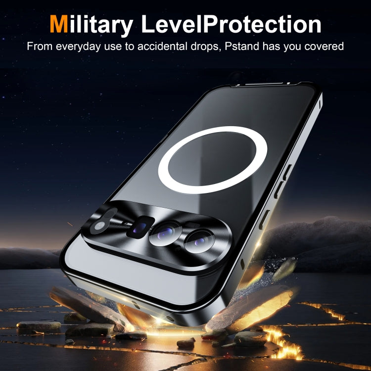 For Google Pixel 9 Pro XL MagSafe Magnetic Frosted Metal Phone Case(Black) - Google Cases by PMC TechLife | Online Shopping South Africa | PMC TechLife | Buy Now Pay Later Mobicred