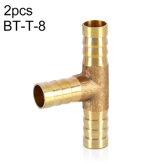 LAIZE 2pcs Pagoda T-type Three Way Pneumatic Components, Caliber:8mm - Interface Series by LAIZE | Online Shopping South Africa | PMC Jewellery | Buy Now Pay Later Mobicred