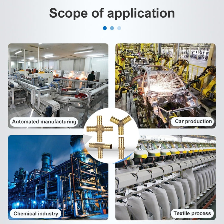 LAIZE 10pcs Pagoda Two way Pneumatic Components, Caliber:10mm - Interface Series by LAIZE | Online Shopping South Africa | PMC TechLife | Buy Now Pay Later Mobicred