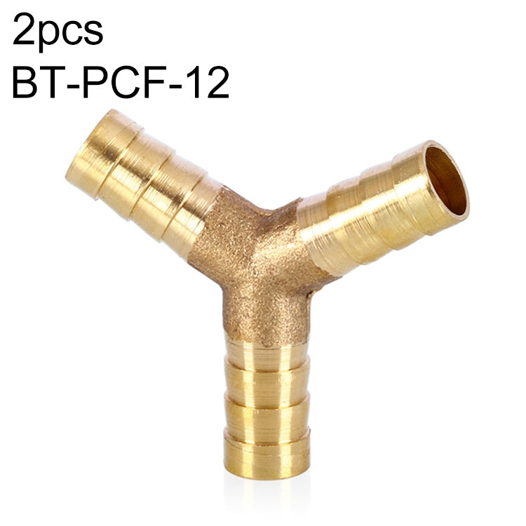 LAIZE 2pcs Pagoda Y-type Three Way Pneumatic Components, Caliber:12mm - Interface Series by LAIZE | Online Shopping South Africa | PMC TechLife | Buy Now Pay Later Mobicred