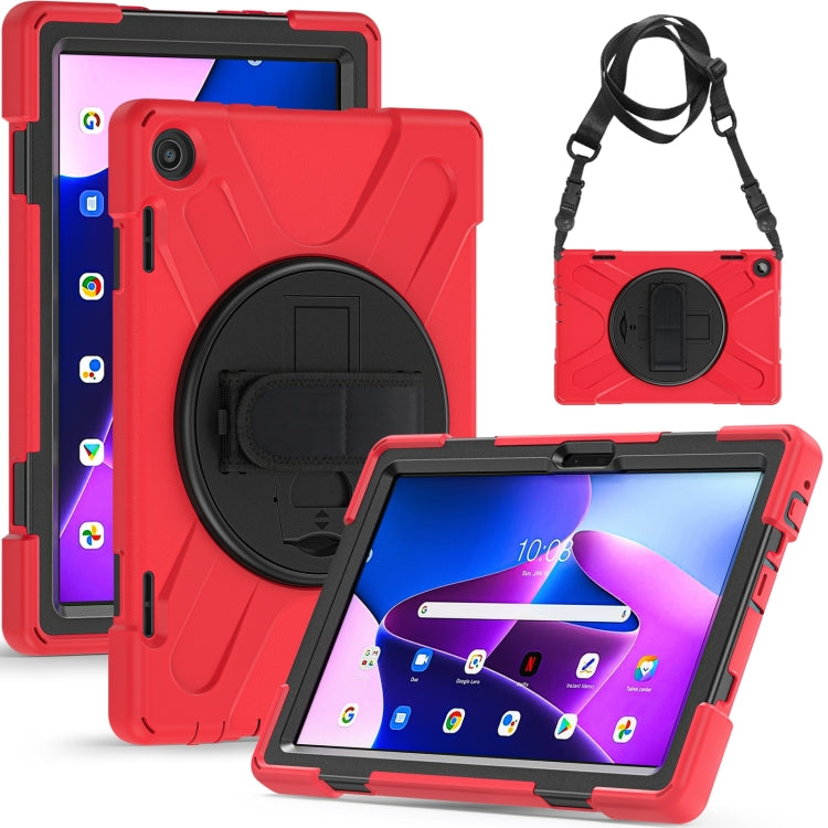 For Lenovo Tab M10 10.1 3rd Gen Silicone + PC Protective Tablet Case(Red) - Lenovo by PMC TechLife | Online Shopping South Africa | PMC TechLife | Buy Now Pay Later Mobicred