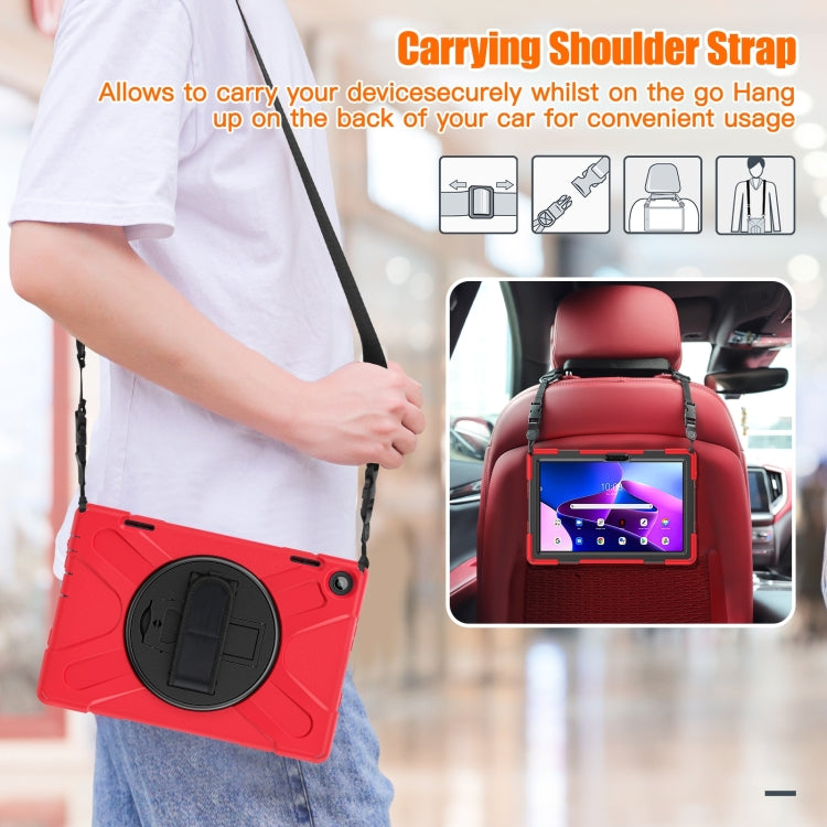 For Lenovo Tab M10 10.1 3rd Gen Silicone + PC Protective Tablet Case(Red) - Lenovo by PMC TechLife | Online Shopping South Africa | PMC TechLife | Buy Now Pay Later Mobicred