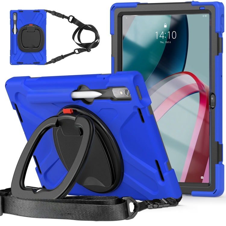 For Lenovo Pad Pro 2022 11.2 inch Silicone + PC Protective Tablet Case(Blue) - Lenovo by PMC TechLife | Online Shopping South Africa | PMC TechLife | Buy Now Pay Later Mobicred