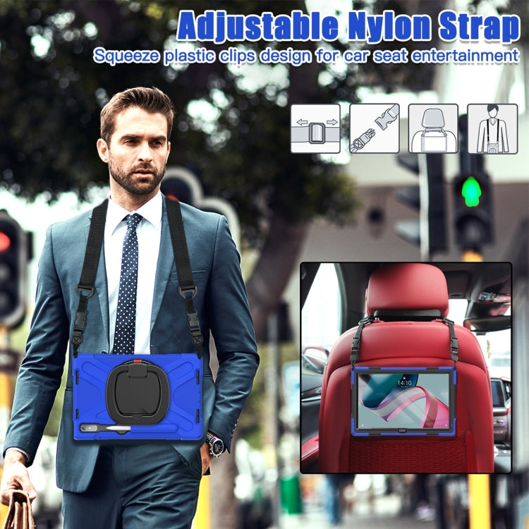 For Lenovo Pad Pro 2022 11.2 inch Silicone + PC Protective Tablet Case(Blue) - Lenovo by PMC TechLife | Online Shopping South Africa | PMC TechLife | Buy Now Pay Later Mobicred