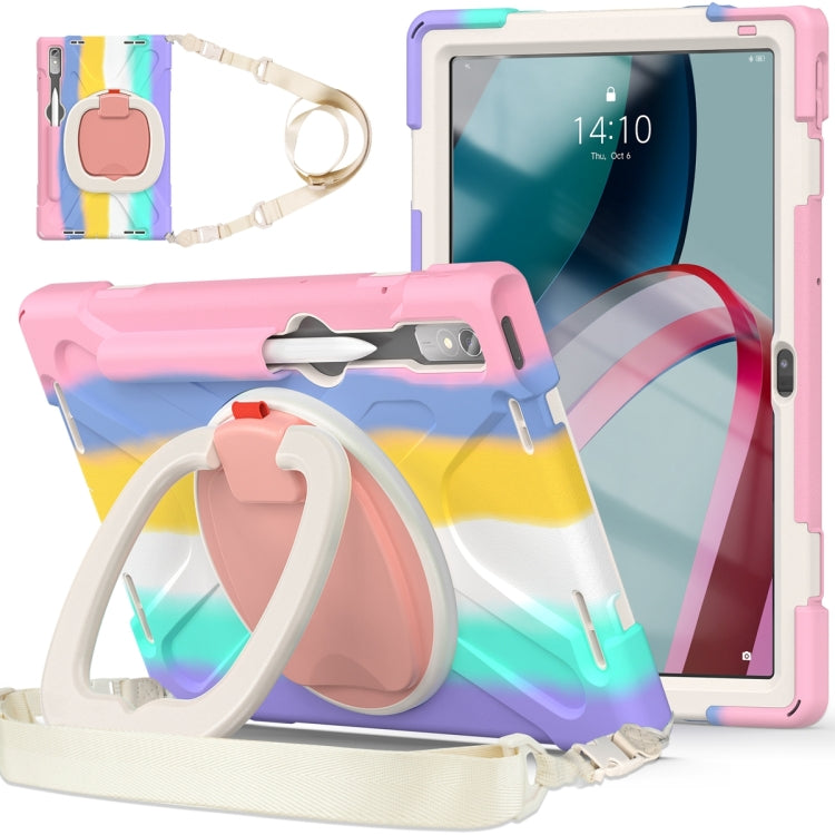 For Lenovo Pad Pro 2022 11.2 inch Silicone + PC Protective Tablet Case(Colorful Pink) - Lenovo by PMC Jewellery | Online Shopping South Africa | PMC Jewellery | Buy Now Pay Later Mobicred