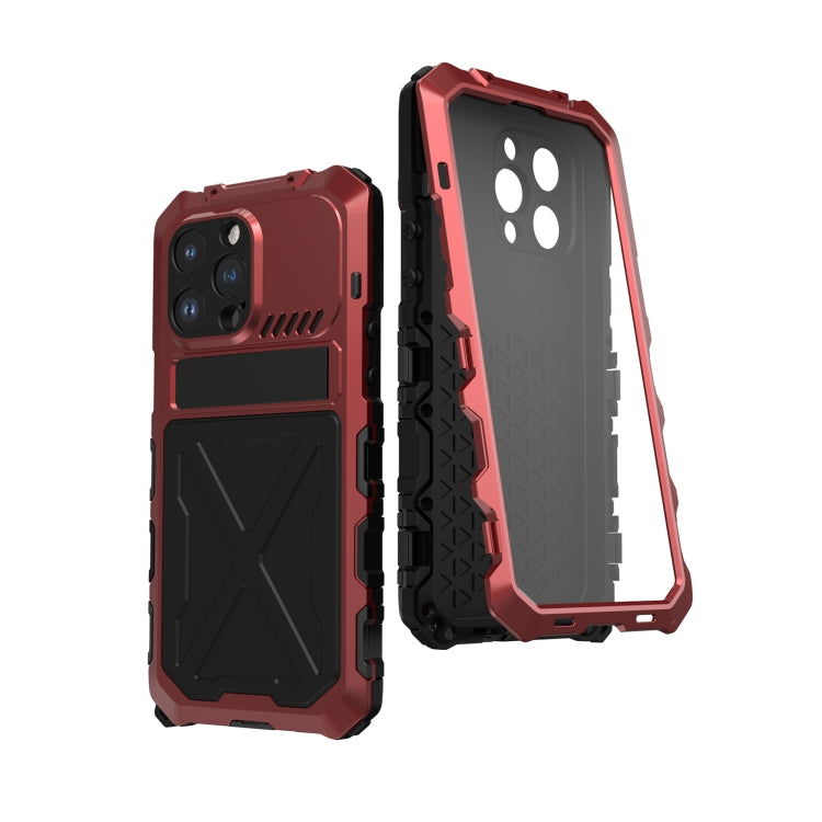 For iPhone 14 Pro Max R-JUST Life Waterproof Dustproof Shockproof Phone Case(Red) - iPhone 14 Pro Max Cases by R-JUST | Online Shopping South Africa | PMC Jewellery