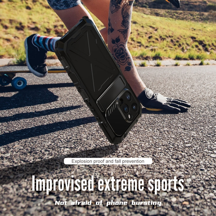 For iPhone 14 R-JUST Life Waterproof Dustproof Shockproof Phone Case(Black) - free shipping - PMC TechLife - Order now!