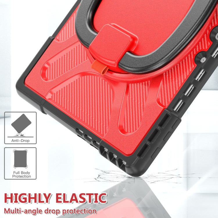 For MicroSoft Surface Pro 9 / 10 / 11 Handle Rotatable Kickstand Shockproof Tablet Case(Red) - Others by PMC TechLife | Online Shopping South Africa | PMC TechLife | Buy Now Pay Later Mobicred